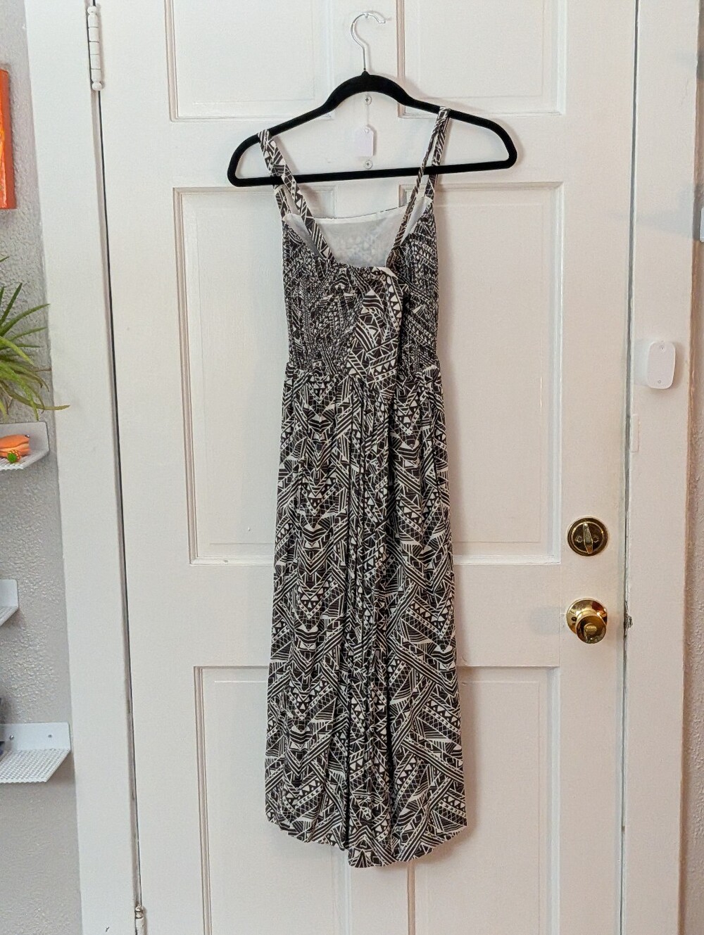 Anthropologie Corey Lynn Calter Tribal Print Smocked Midi Dress S - Picture 6 of 8